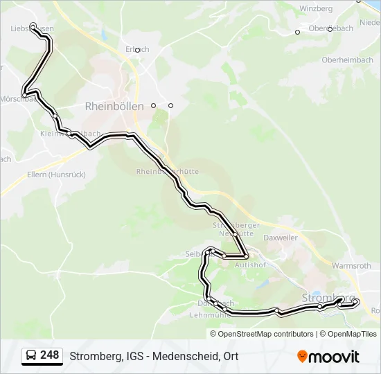 248 Bus Line Map