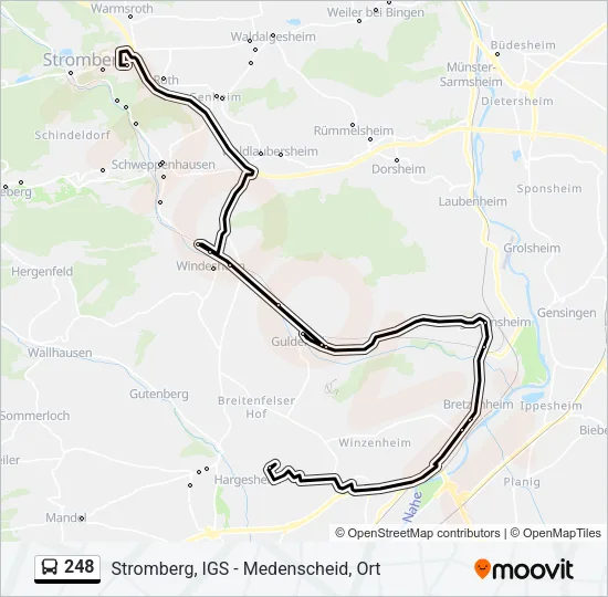 248 Bus Line Map
