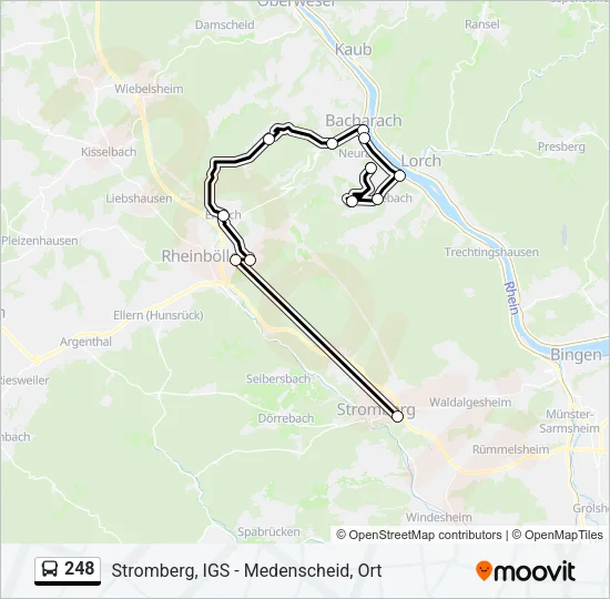 248 Bus Line Map