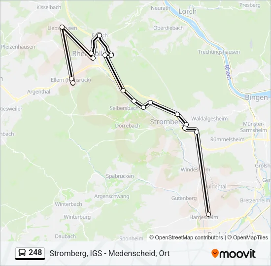 248 Bus Line Map