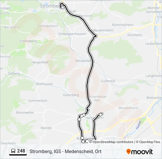 248 Bus Line Map
