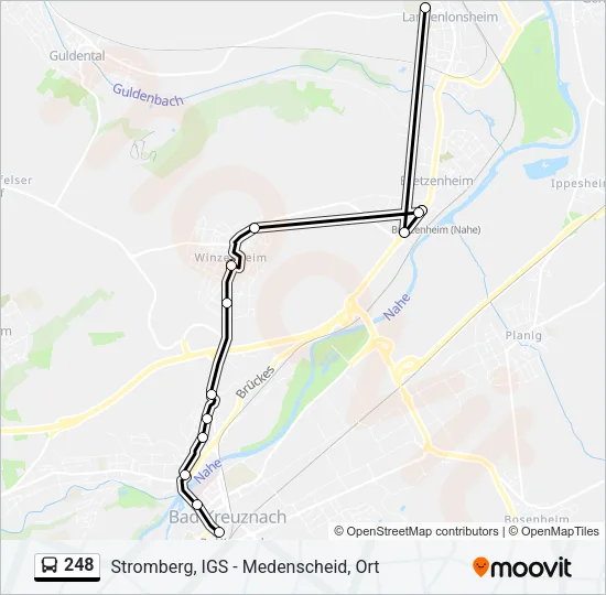 248 Bus Line Map