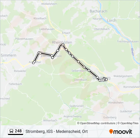 248 Bus Line Map