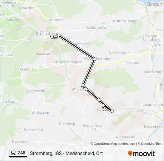 248 Bus Line Map
