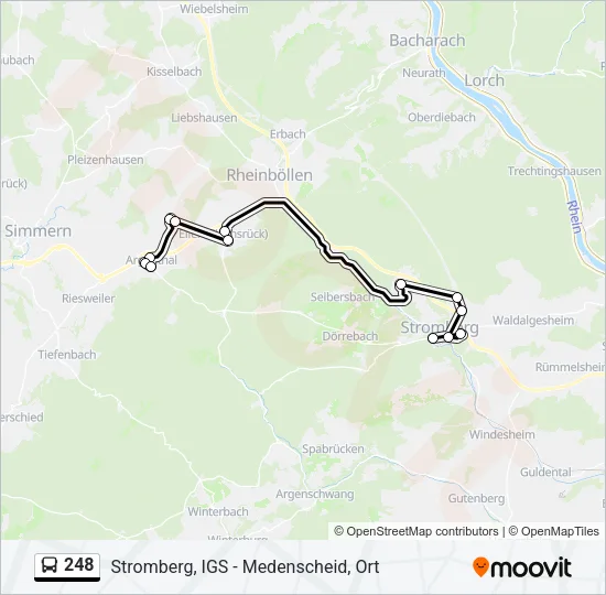 248 Bus Line Map