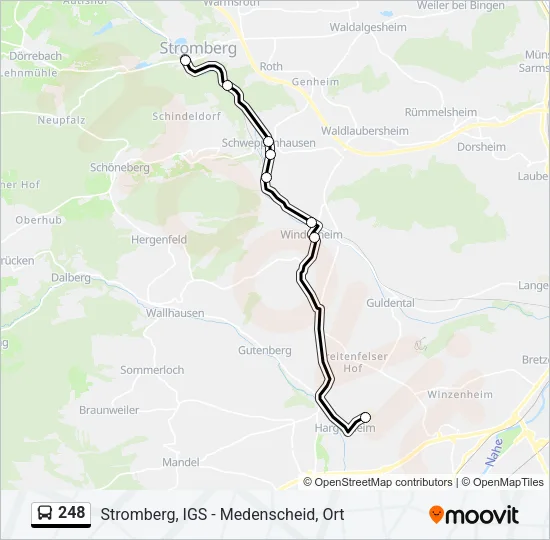 248 Bus Line Map