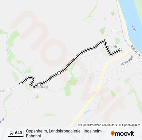 640 Bus Line Map