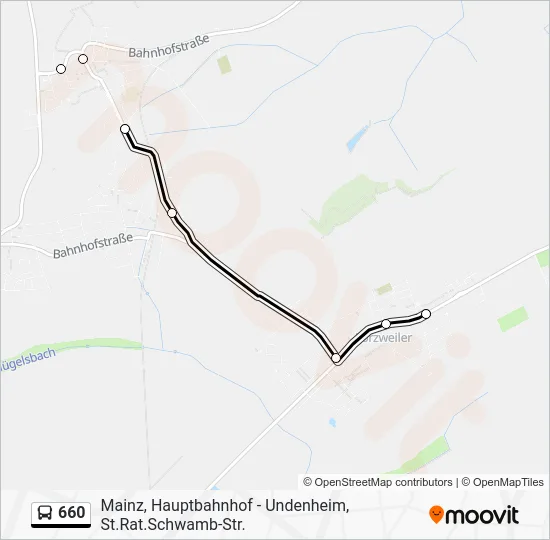 Автобус 660: карта маршрута