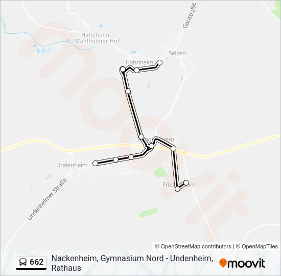 662 Bus Line Map