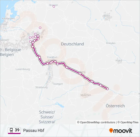 39 Train Line Map