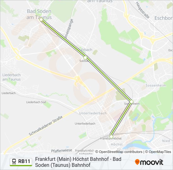 RB11 Train Line Map