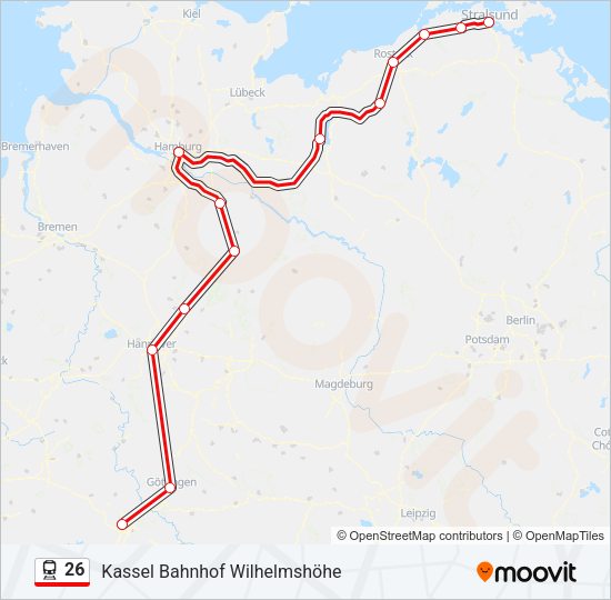 Поезд 26: карта маршрута