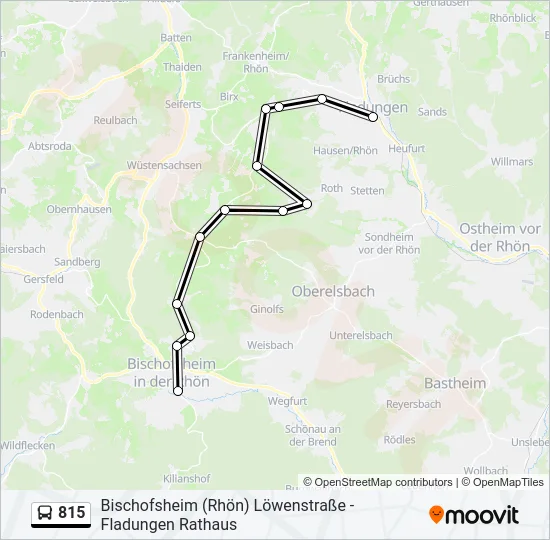 815 Bus Line Map