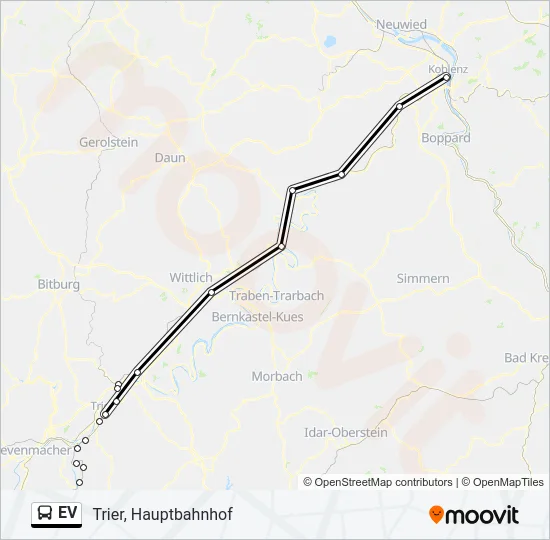 EV Bus Line Map