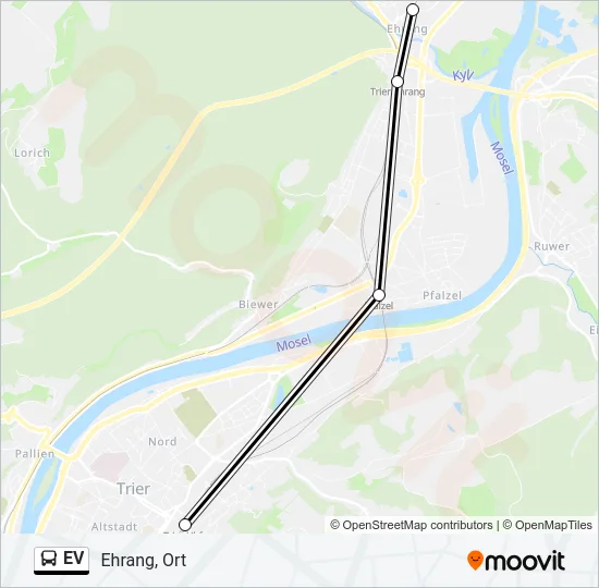 EV Bus Line Map