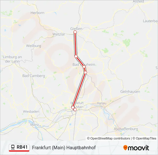 RB41 Train Line Map