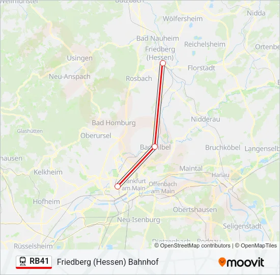 RB41 Train Line Map
