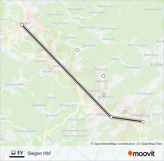 EV Bus Line Map