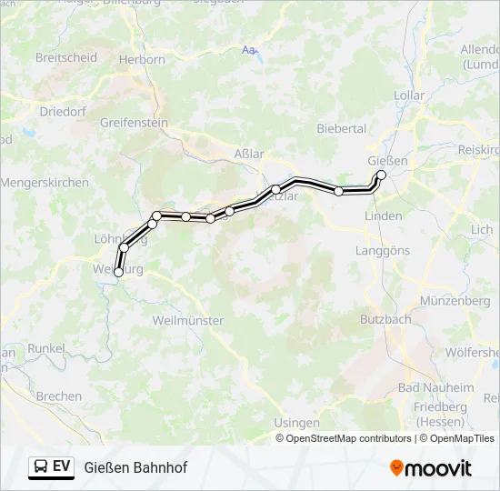 EV Bus Line Map