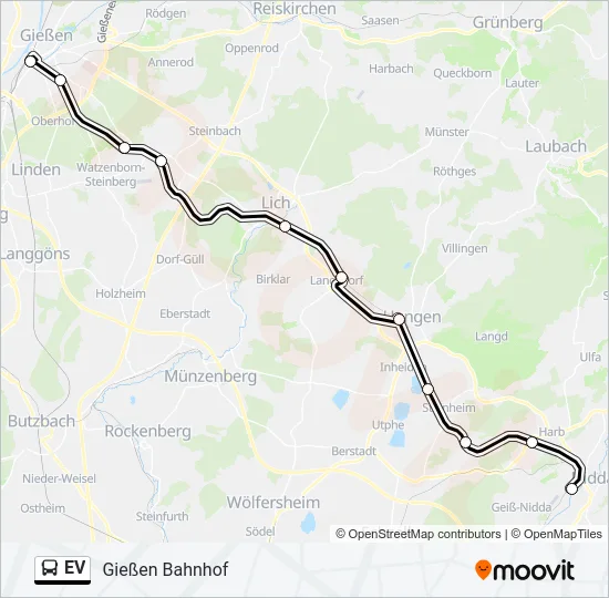 EV Bus Line Map