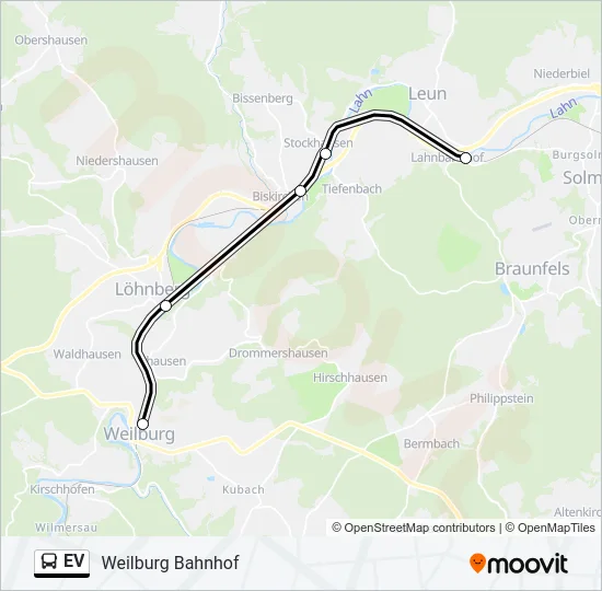 EV Bus Line Map