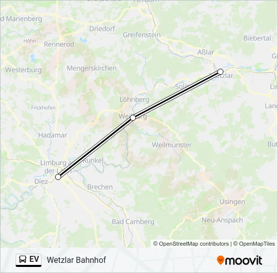 EV Bus Line Map
