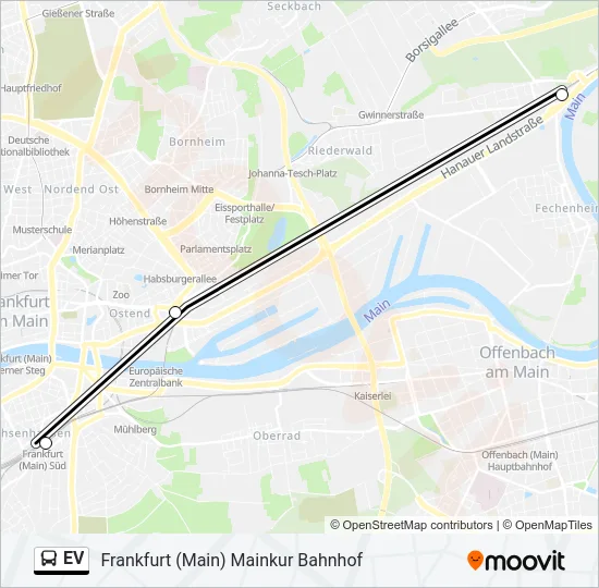 EV Bus Line Map