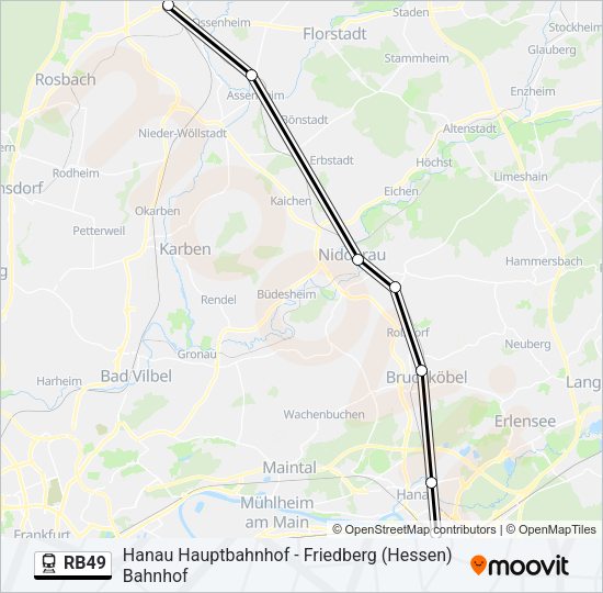 RB49 Train Line Map