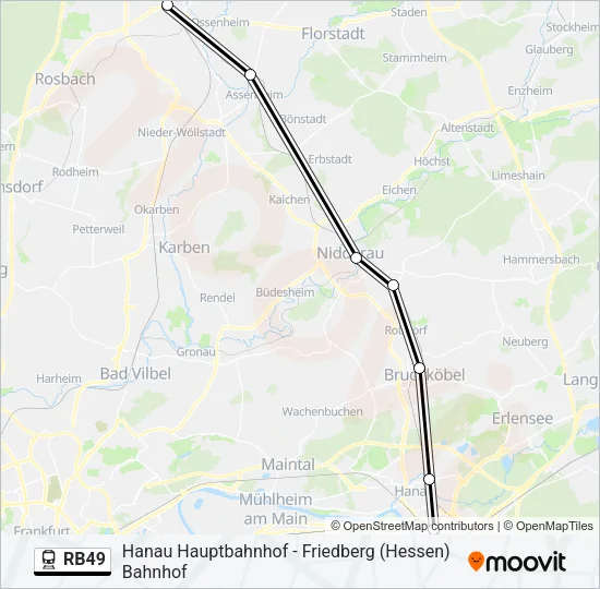 RB49 Train Line Map