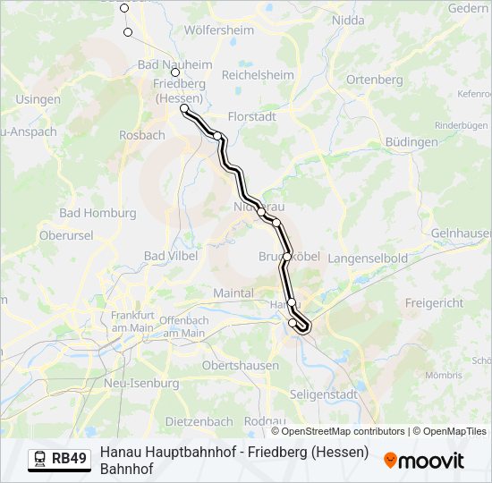 RB49 Train Line Map