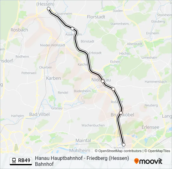 RB49 Train Line Map