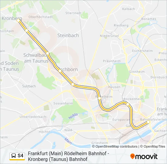 S4 Bus Line Map