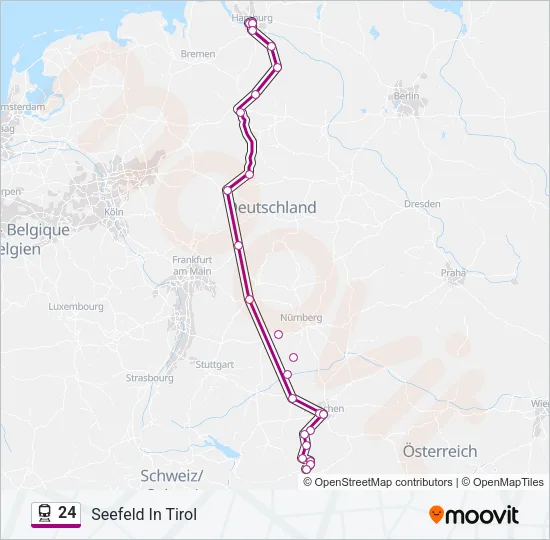 24 Train Line Map