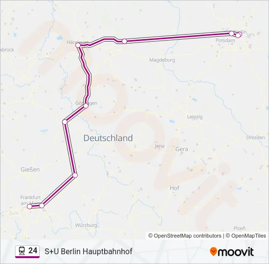 24 Train Line Map
