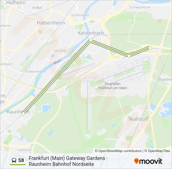 S8 Bus Line Map