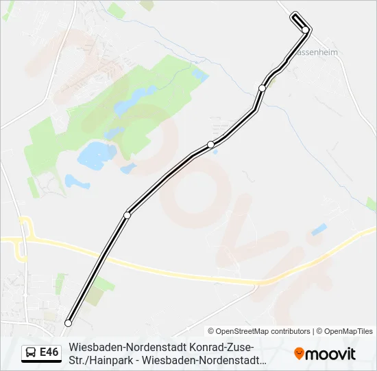 E46 Bus Line Map