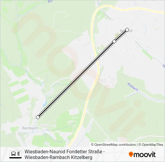 E Bus Line Map