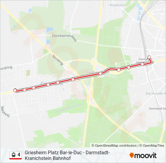 4 Light Rail Line Map