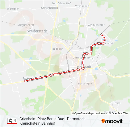 4 Light Rail Line Map