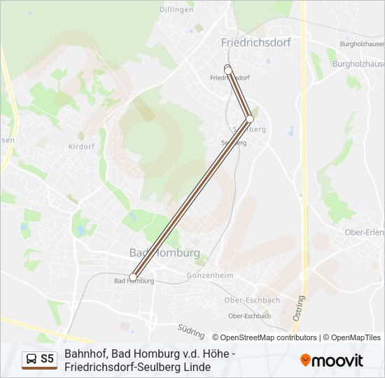 S5 Bus Line Map