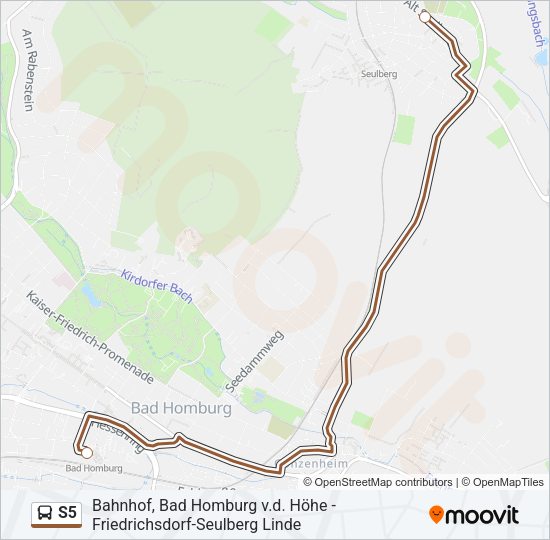 S5 Bus Line Map