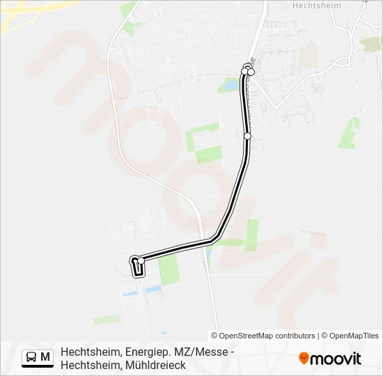 M Bus Line Map