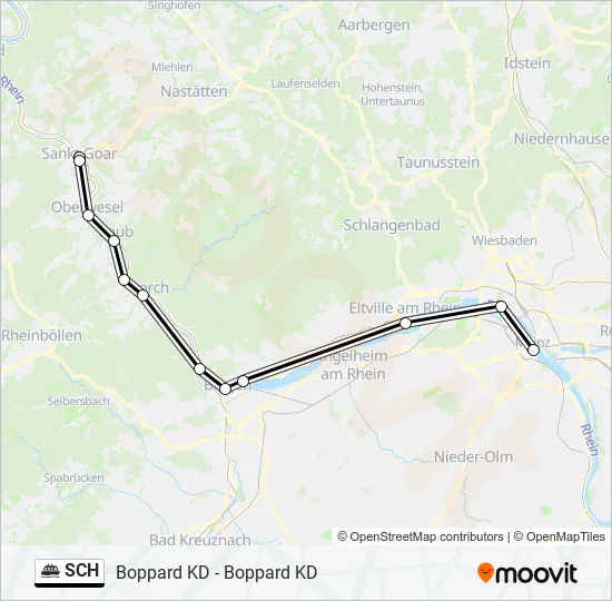 SCH Ferry Line Map