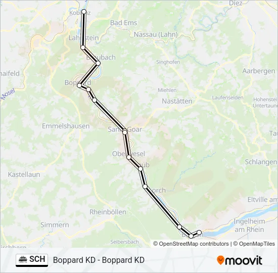 SCH Ferry Line Map
