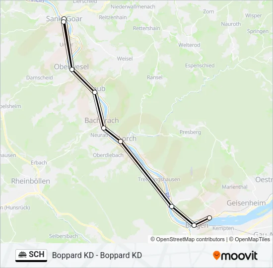 SCH Ferry Line Map