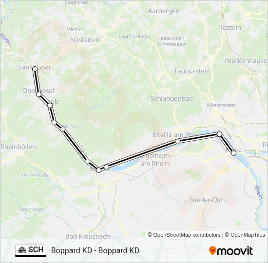 SCH Ferry Line Map