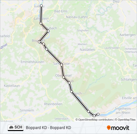 SCH ferry Line Map