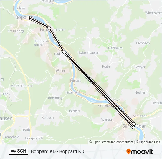 SCH Ferry Line Map