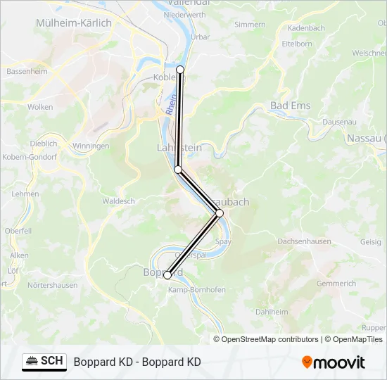 SCH Ferry Line Map