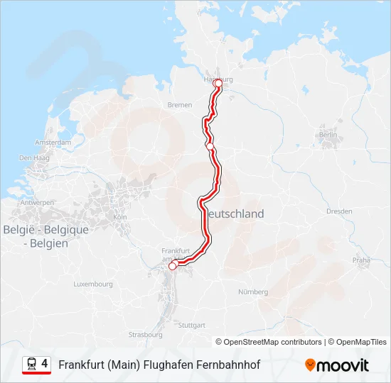 4 Train Line Map